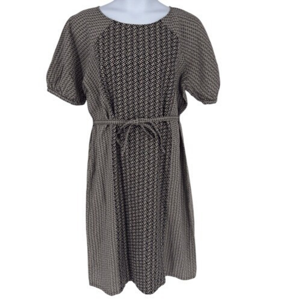 Garnet Hill Imogen Linen Midi Dress‎ M Lagenlook